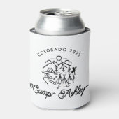 Camp Bachelorette Custom Can Cooler/ Coozie Dosenkühler (Kanne Vorderseite)