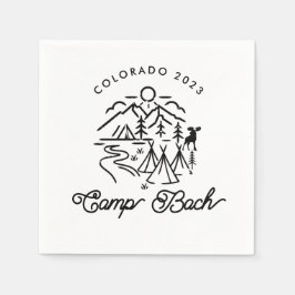 Camp Bachelorette Custom Cocktail Napkins Serviette