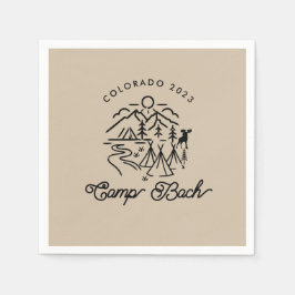Camp Bachelorette Custom Cocktail Napkins Serviette