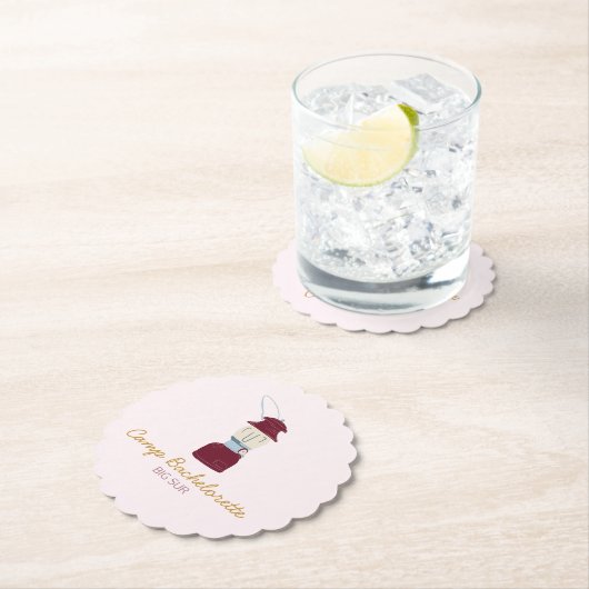 Camp Bachelorette Dekoration Untersetzer (Vor Ort)