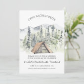 Camp Bachelorette Einladung (Stehend Vorderseite)