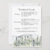 Camp Bachelorette Einladung (Rückseite)