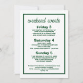 Camp Bachelorette Einladung (Rückseite)