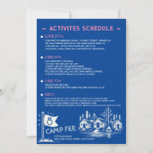 Camp Bachelorette Einladung (Rückseite)