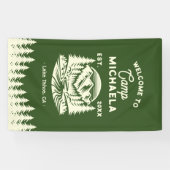 Camp Bachelorette Empfang Banner (Horizontal)