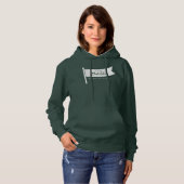 Camp Bachelorette Forest Green Outdoor Adventure Hoodie (Vorne ganz)
