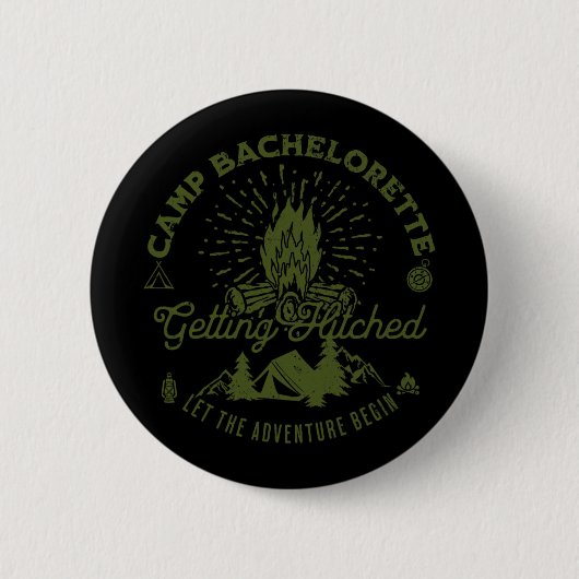 Camp Bachelorette Getlit Bride Gastgeschenk De Button (Vorderseite)