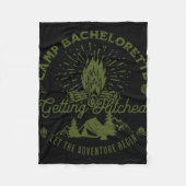 Camp Bachelorette Getlit Bride Gastgeschenk De Fleecedecke (Vorderseite)
