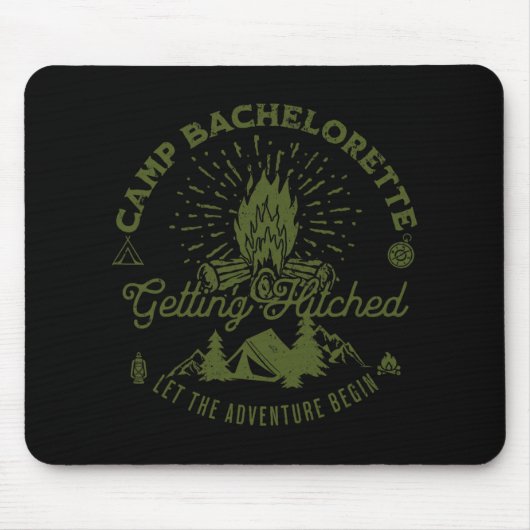 Camp Bachelorette Getlit Bride Gastgeschenk De Mousepad (Vorne)