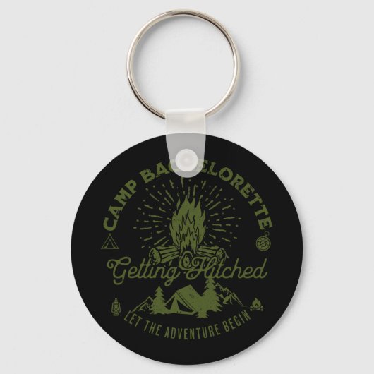 Camp Bachelorette Getlit Bride Gastgeschenk De Schlüsselanhänger (Vorderseite)