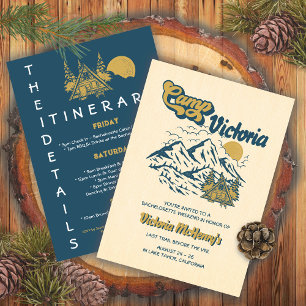 Camp Bachelorette Giro del Malcantone Party Einladung