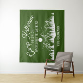 Camp Bachelorette Glamping Weekend Party Wandteppich (Beispiel)