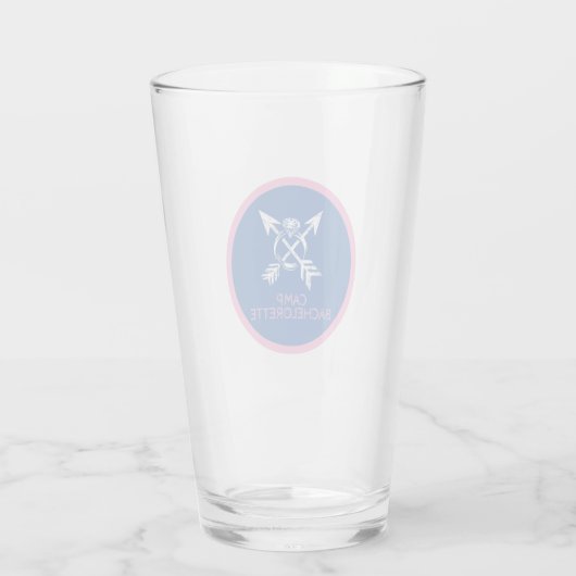 Camp Bachelorette Glas (Rückseite)