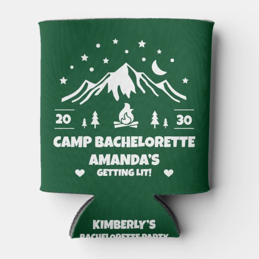 Camp Bachelorette | Green Bridesmaid Dosenkühler (Vorderseite)