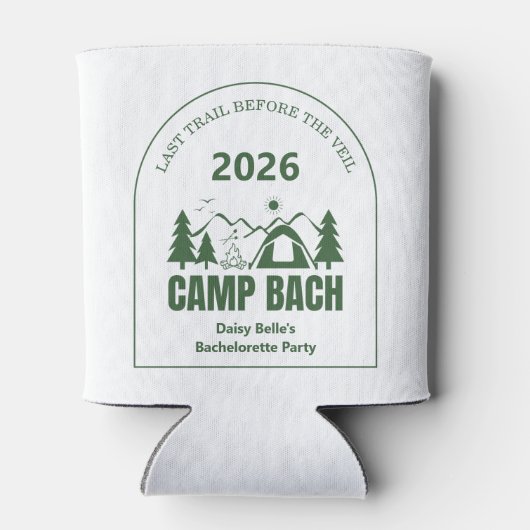 Camp Bachelorette Green Dosenkühler (Rückseite)