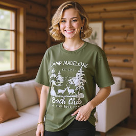 Camp Bachelorette Green Moss Letzter Weg Camping T-Shirt