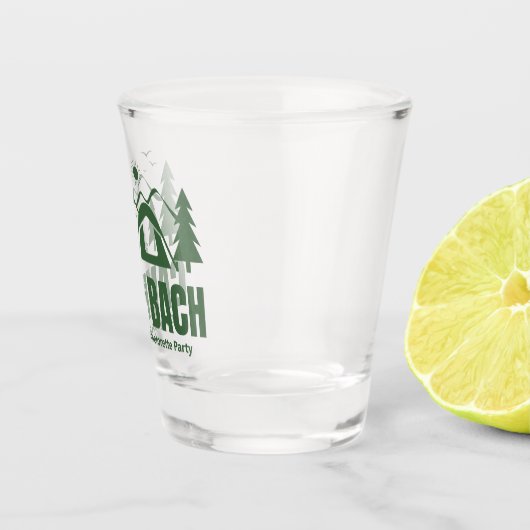 Camp Bachelorette Green Shot Glas (Rechts)
