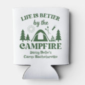 Camp Bachelorette Green T - Shirt Dosenkühler (Rückseite)