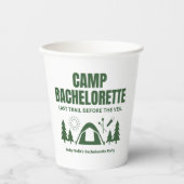 Camp Bachelorette Grünbuch Tasse Pappbecher (Vorderseite)