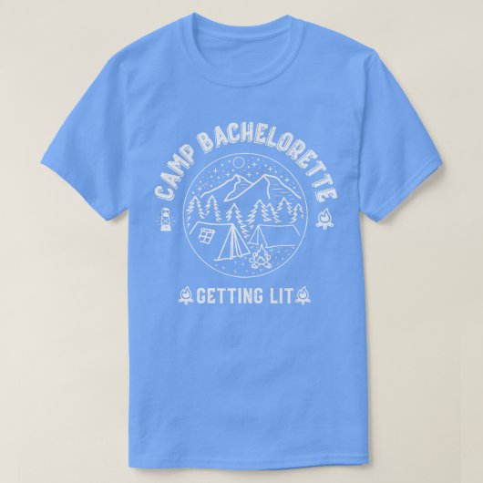 Camp Bachelorette Hitched Bride Party Matc T-Shirt (Design vorne)