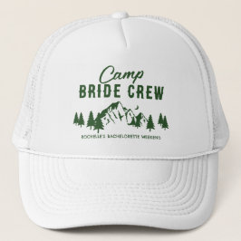 Camp Bachelorette I Do Bride Crew Truckerkappe
