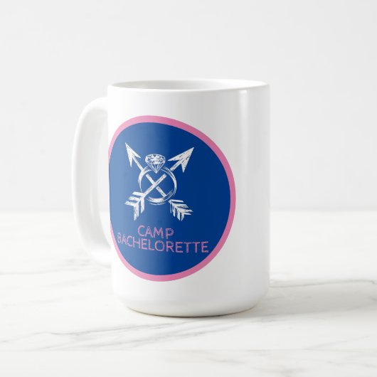 Camp Bachelorette Kaffeetasse (Vorderseite Links)