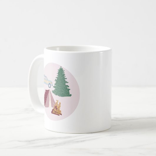 Camp Bachelorette Kaffeetasse (Vorderseite Links)