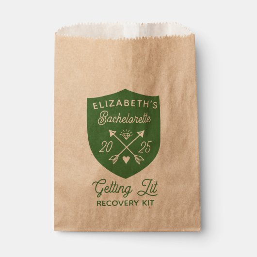 Camp-Bachelorette-Kit für das Überleben von Lit Geschenktütchen (Vorderseite)