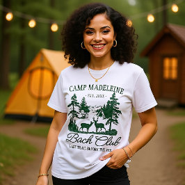 Camp Bachelorette Letzte Strecke Matching Camping  T-Shirt