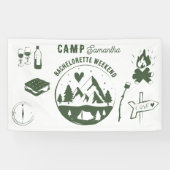 Camp Bachelorette Party Camping Bach Weekend  Banner (Horizontal)