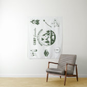 Camp Bachelorette Party Camping Bach Weekend Wandteppich (Beispiel)