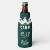 Camp Bachelorette Personalisiert Flaschenkühler (Flaschenvorderseite)