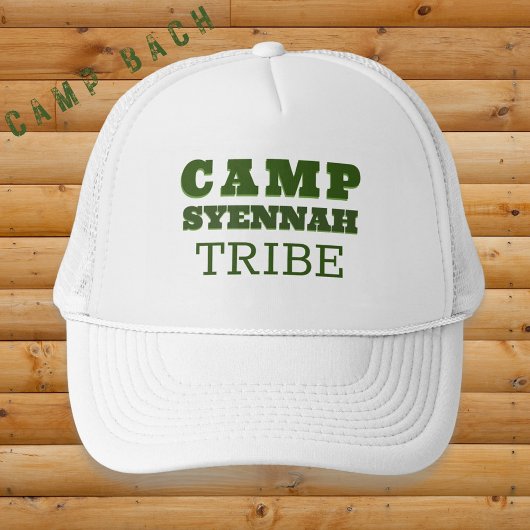 Camp Bachelorette Personalisiert Green Truckerkappe
