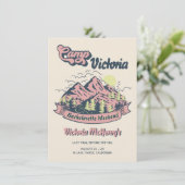 Camp Bachelorette Pinakothek Züst Einladung (Stehend Vorderseite)