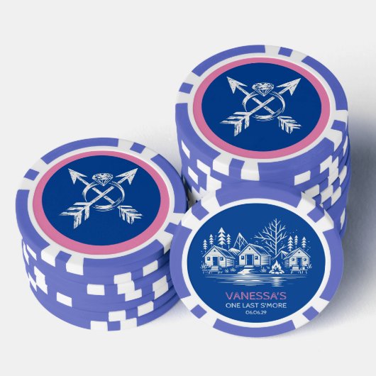 Camp Bachelorette Pokerchips (Stapel)
