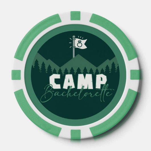 Camp Bachelorette Pokerchips (Vorderseite)