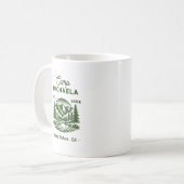 Camp Bachelorette Retro Kaffeetasse (Vorderseite Links)