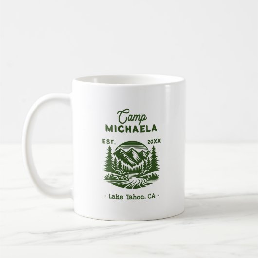 Camp Bachelorette Retro Kaffeetasse (Links)