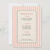 Camp Bachelorette Rustikales Waldgebirge Einladung (Rückseite)