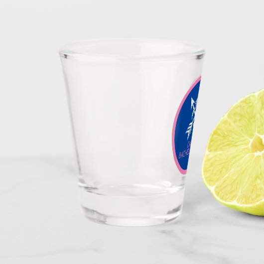 Camp Bachelorette Schnapsglas (Links)