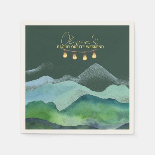 Camp Bachelorette Serviette (Vorderseite)