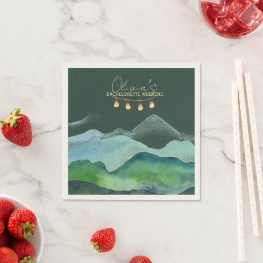 Camp Bachelorette Serviette (Beispiel)