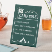 Camp Bachelorette Sockelschild (In Situ)