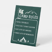 Camp Bachelorette Sockelschild (Vorderseite)