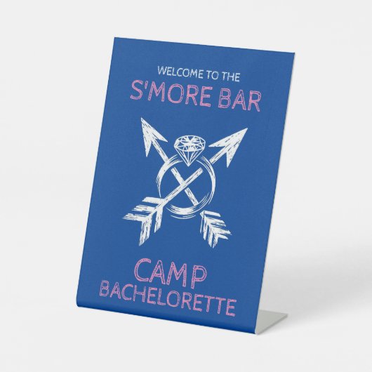 Camp Bachelorette Sockelschild (Vorderseite)
