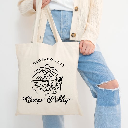 Camp Bachelorette Tote Bag Jumbo Stoffbeutel