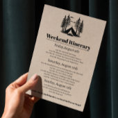 Camp Bachelorette und Wochenendreise Einladung