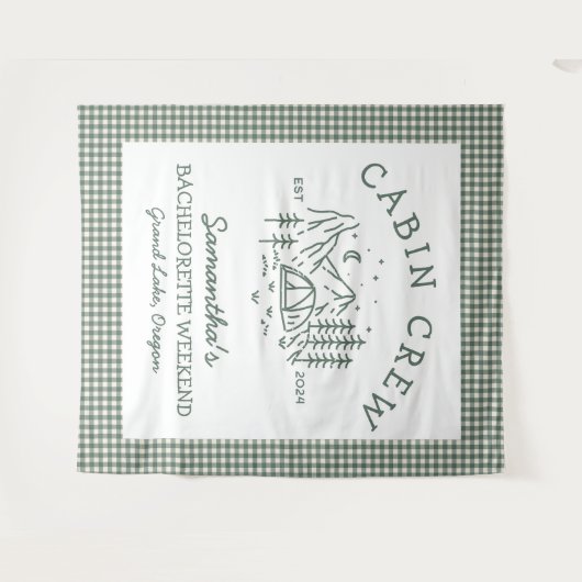 Camp Bachelorette Wandteppich (Vorderseite (Horizontal))