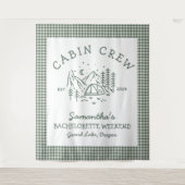 Camp Bachelorette Wandteppich (Vorderseite)