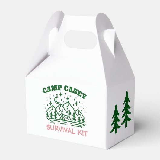 CAMP BACHELORETTE WEEKEND GESCHENKSCHACHTEL (Rückseite)